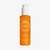 Lumene Nordic-C [VALO] Exfoliating Gel Cleanser in einer orangefarbenen Flasche mit weißer Pumpe und weißem Etiketttext.