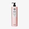 Eine hohe, rosa Flasche „Maria Nila Mirror Gloss Conditioner“ mit einer schwarzen Pumpe.