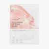 Eine Packung der „Medicube Collagen Lifting Mask“ besticht durch ihr rosa Gel-Design sowie Symbole, die auf die Wirkung gegen Falten, beruhigende und feuchtigkeitsspendende Eigenschaften hinweisen.