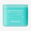 Eine türkisfarbene Verpackung der Mediheal Madecassoside Blemish Pads enthält 100 Pads.