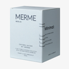 Hellblaue Schachtel des Oxygen Water by MERME 4-Wochen-Set, mit Inhaltsstoffen und Produktvorteile aufgedruckt.