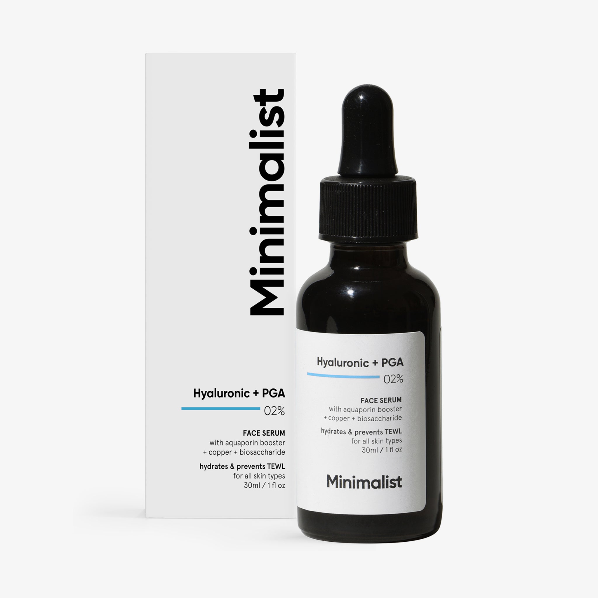 Minimalist Hyaluronic + PGA 02% Face Serum (30ml)