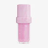 Eine Flasche „Lip Candy Oil“ Bubble Gum von NABLA Cosmetics mit einem rosa marmorierten Verschluss und einem rosa, schimmernden Lipgloss.