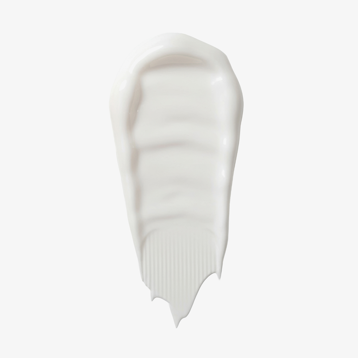 Ein vertikaler Streifen der geschmeidigen, weißen 5 % THD Ascorbate Brightening Eye Cream.