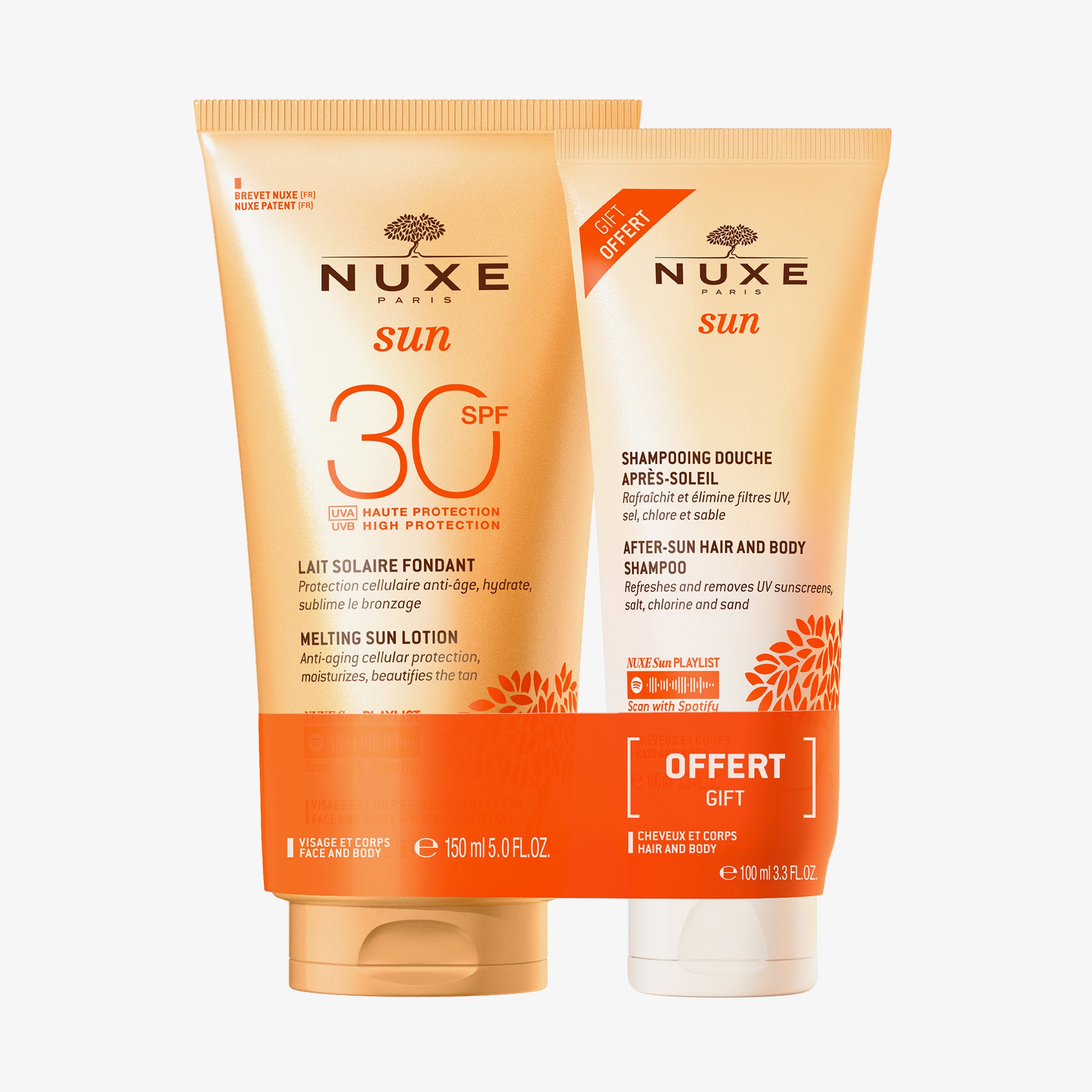 NUXE Nuxe Sun Set Sonnenmilch LSF 30 + Gratis Duschshampoo (250ml)