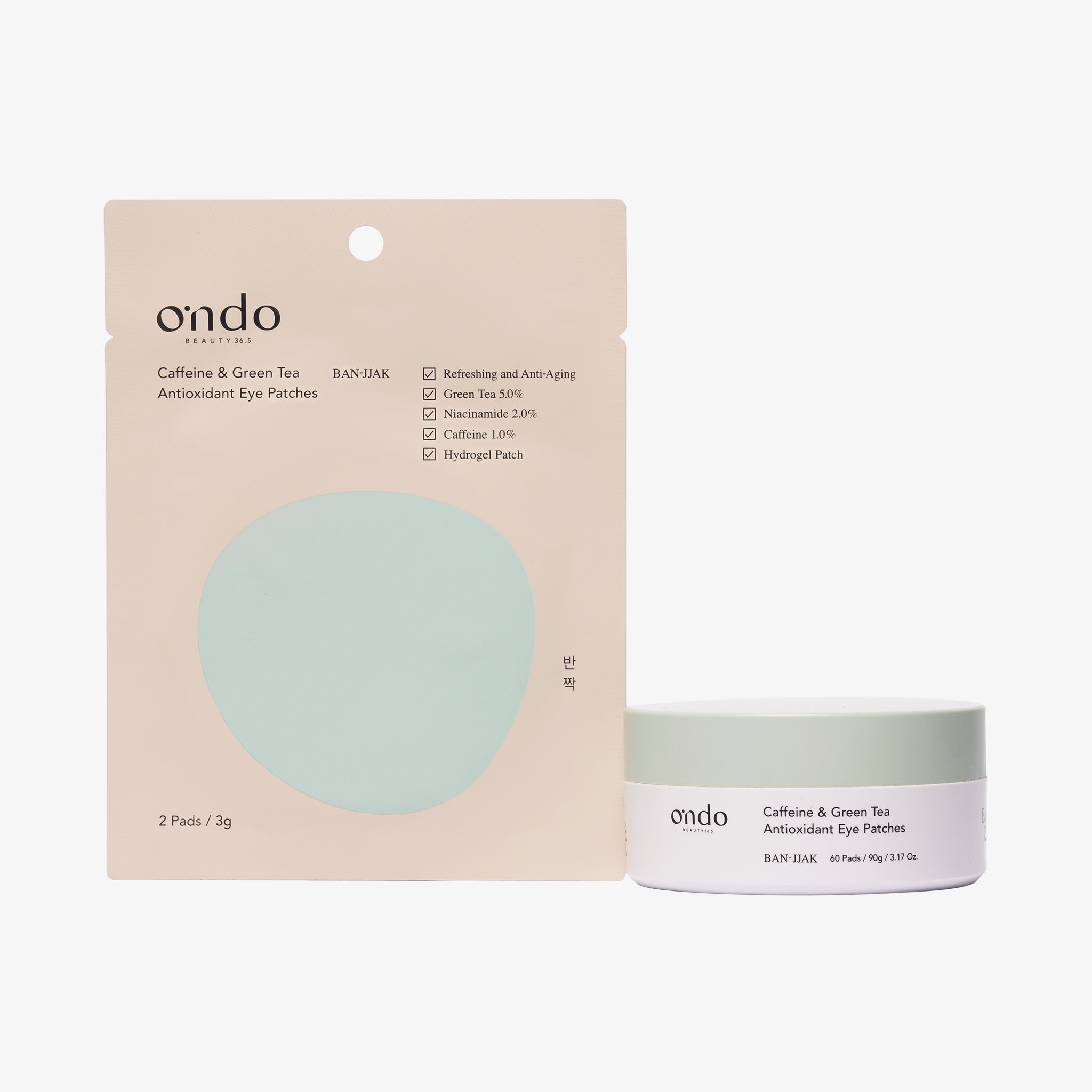 ondo Beauty 36.5 Caffeine & Green Tea Antioxidant Eye Patches