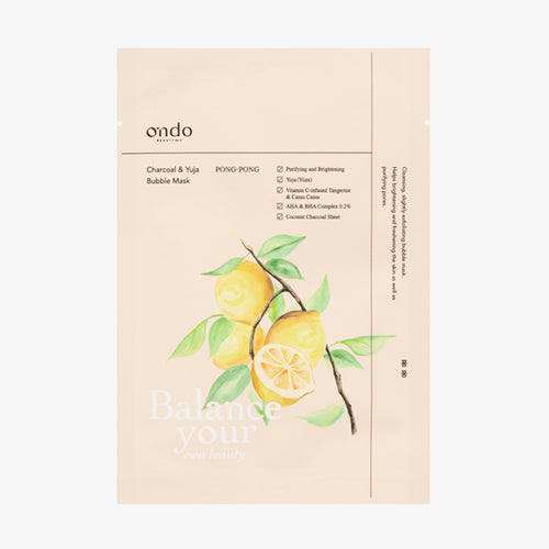 Charcoal & Yuja Bubble Mask Pong-Pong