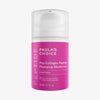 Eine pinke Flasche Paula's Choice Pro-Collagen Peptide Plumping Feuchtigkeitscreme mit weißer Pumpe und transparentem Deckel.