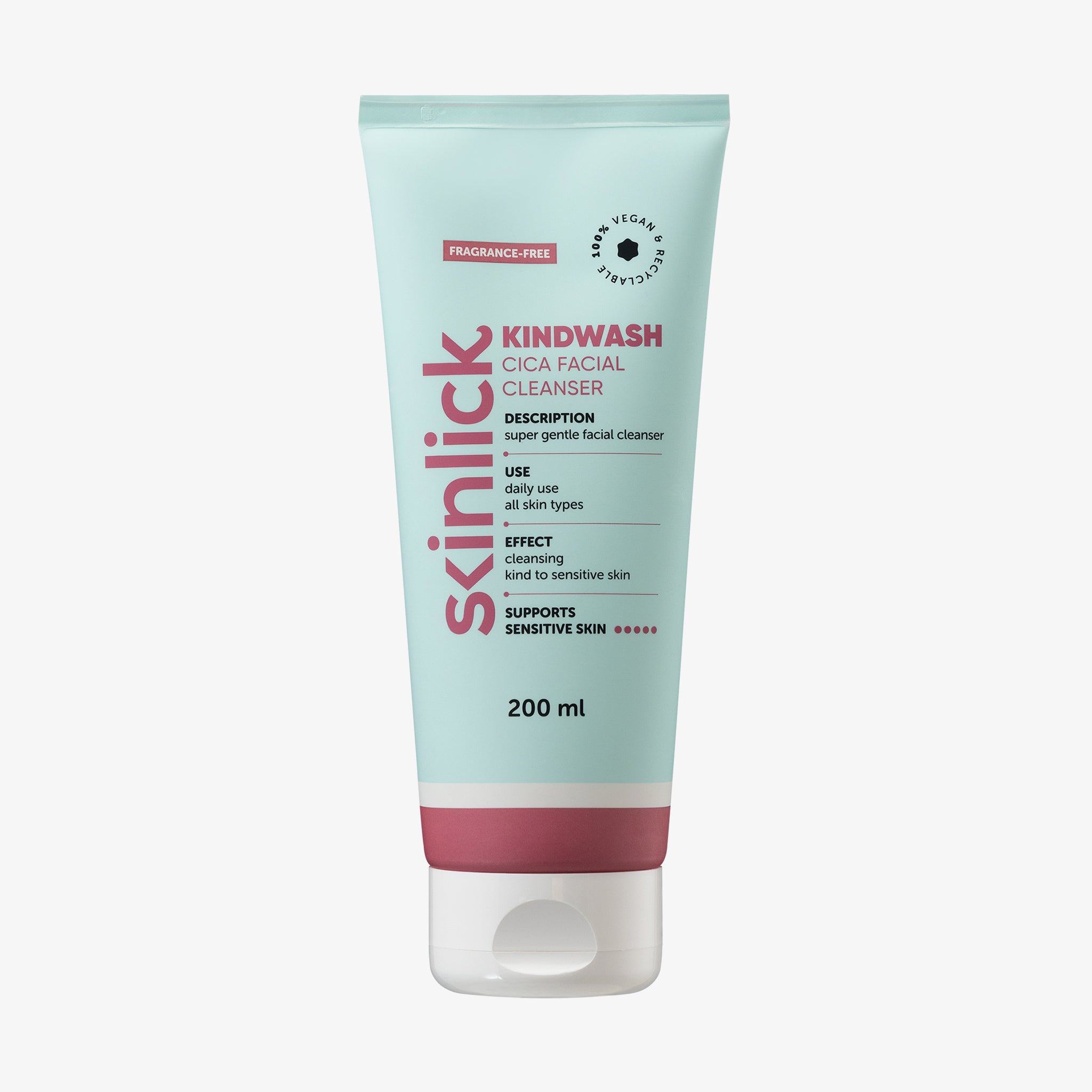 skinlick Kindwash Cica Facial Cleanser (200ml)