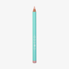 Ein türkisfarbener SWEED Satin Kohl Eye Pencil mit einer nudefarbenen Spitze und dem vertikal auf der Seite aufgedruckten Schriftzug „SWEEP“.