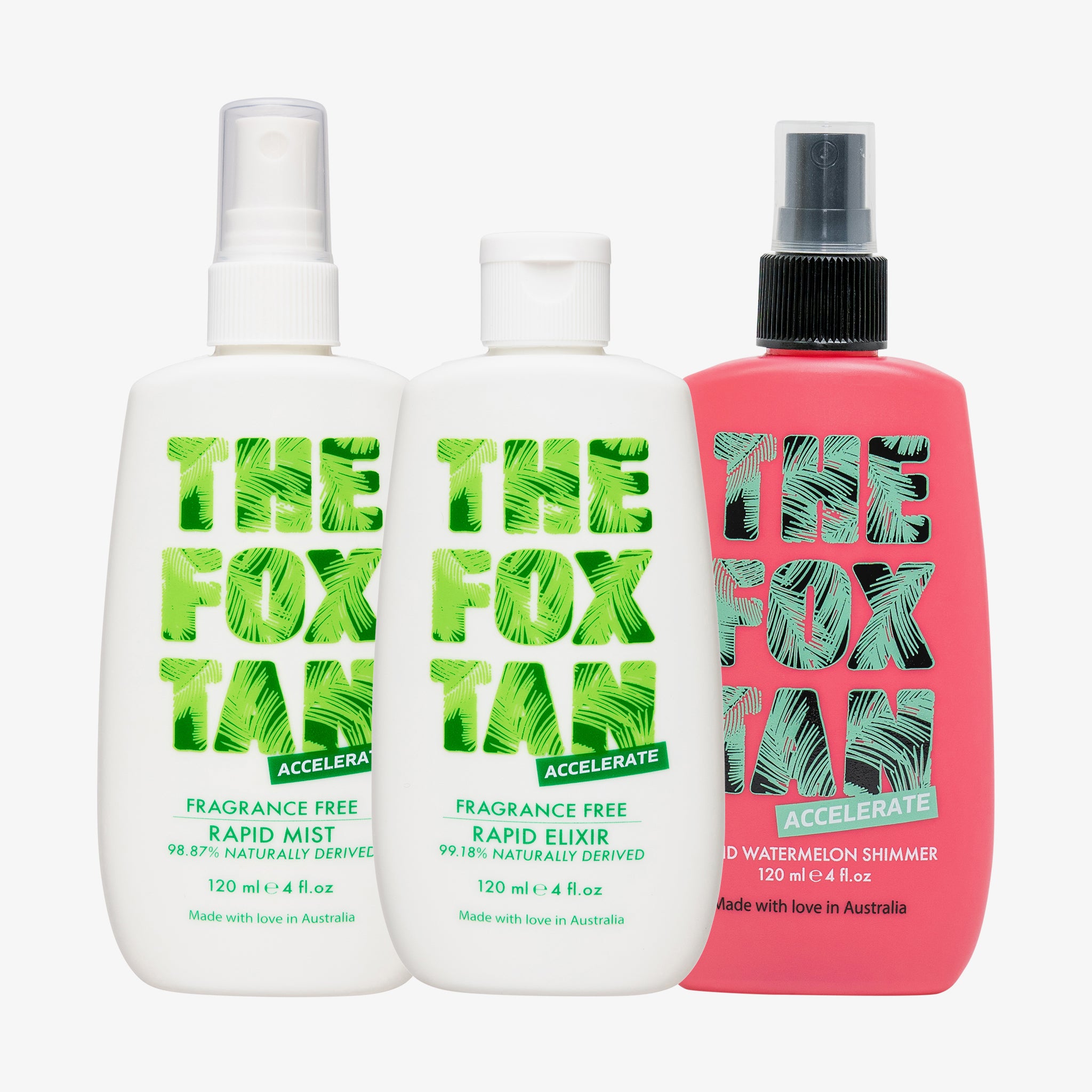 The Fox Tan The Shimmer Bundle - Fragrance Free (360ml)