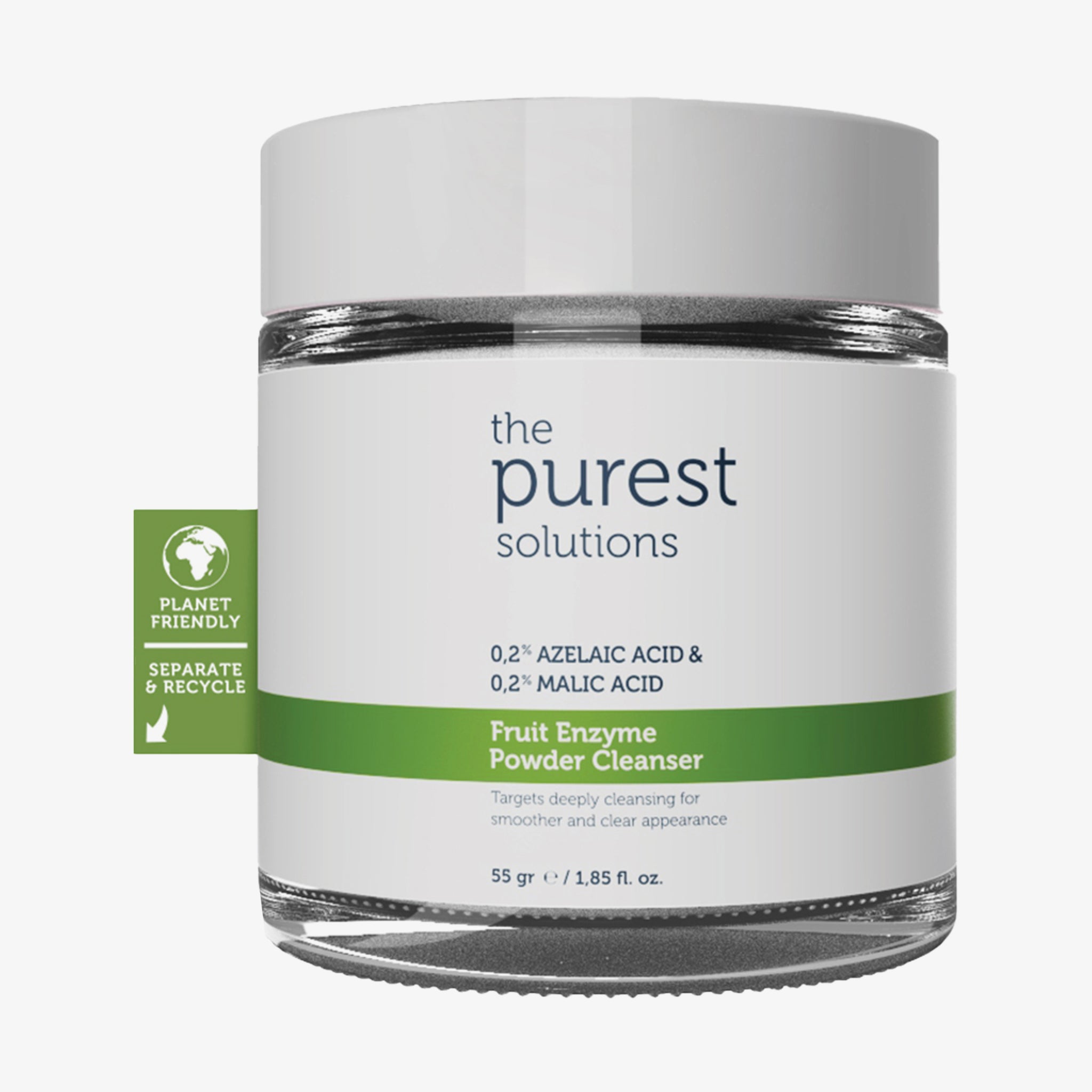 The Purest Solutions 0,2% Azelaic Acid + 0,2% Malic Acid Fruit Enzyme Powder Cleanser (55g)