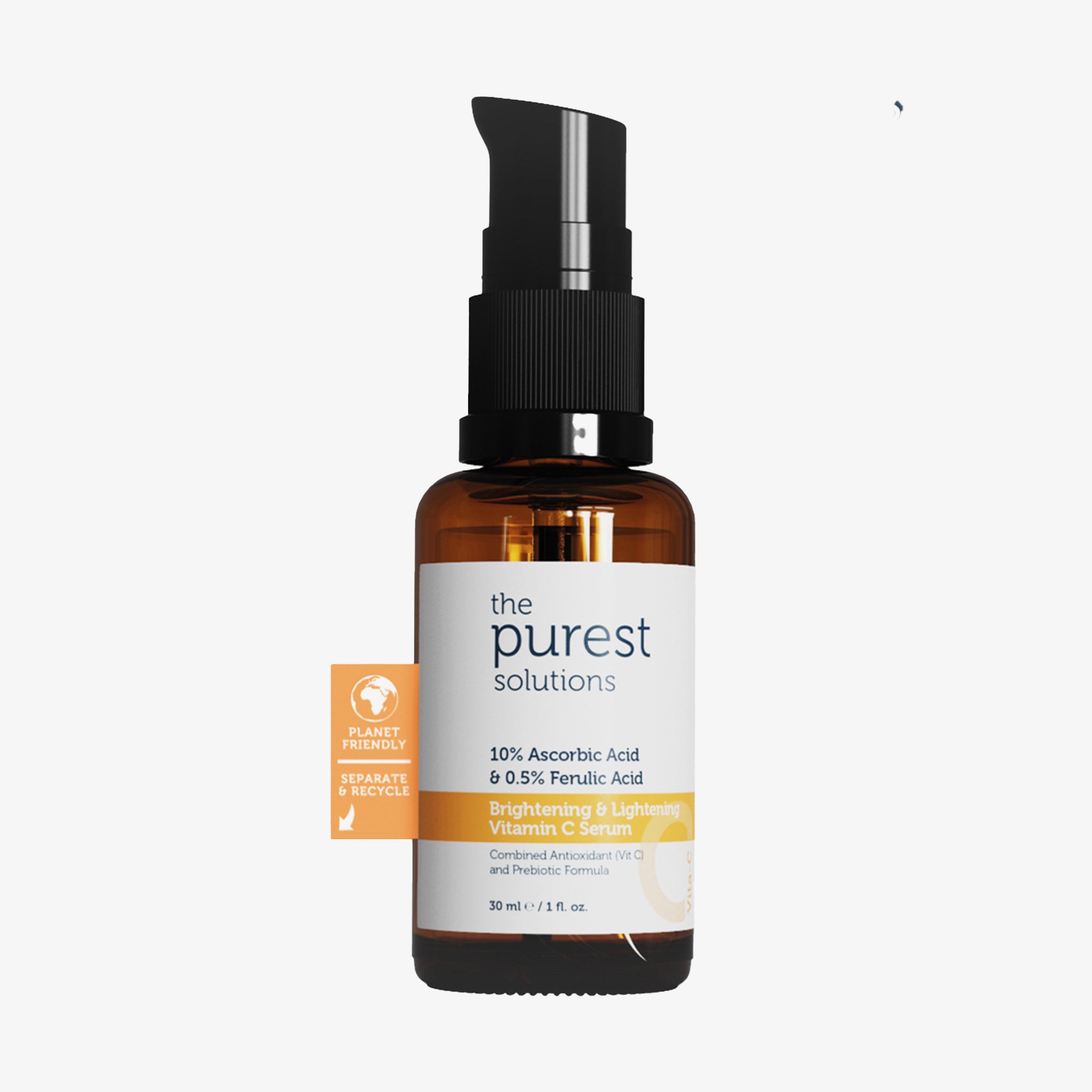 The Purest Solutions 10% Ascorbic acid + 0,5% Ferulic Acid Brightening & Lightening Vitamin C Serum (30ml)