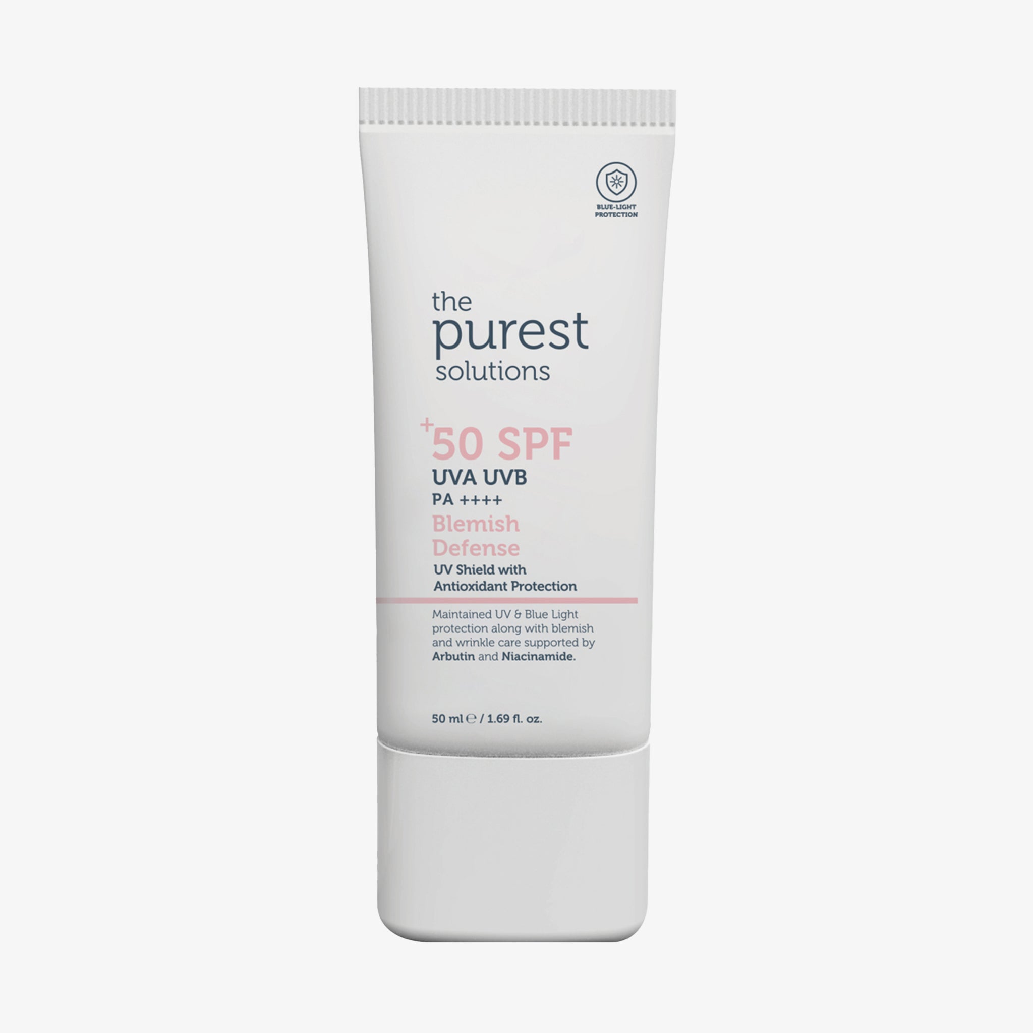 The Purest Solutions 50+ SPF UVA/UVB Blemish Defense Tinted Antioxidant Protection Suncreen (50ml)