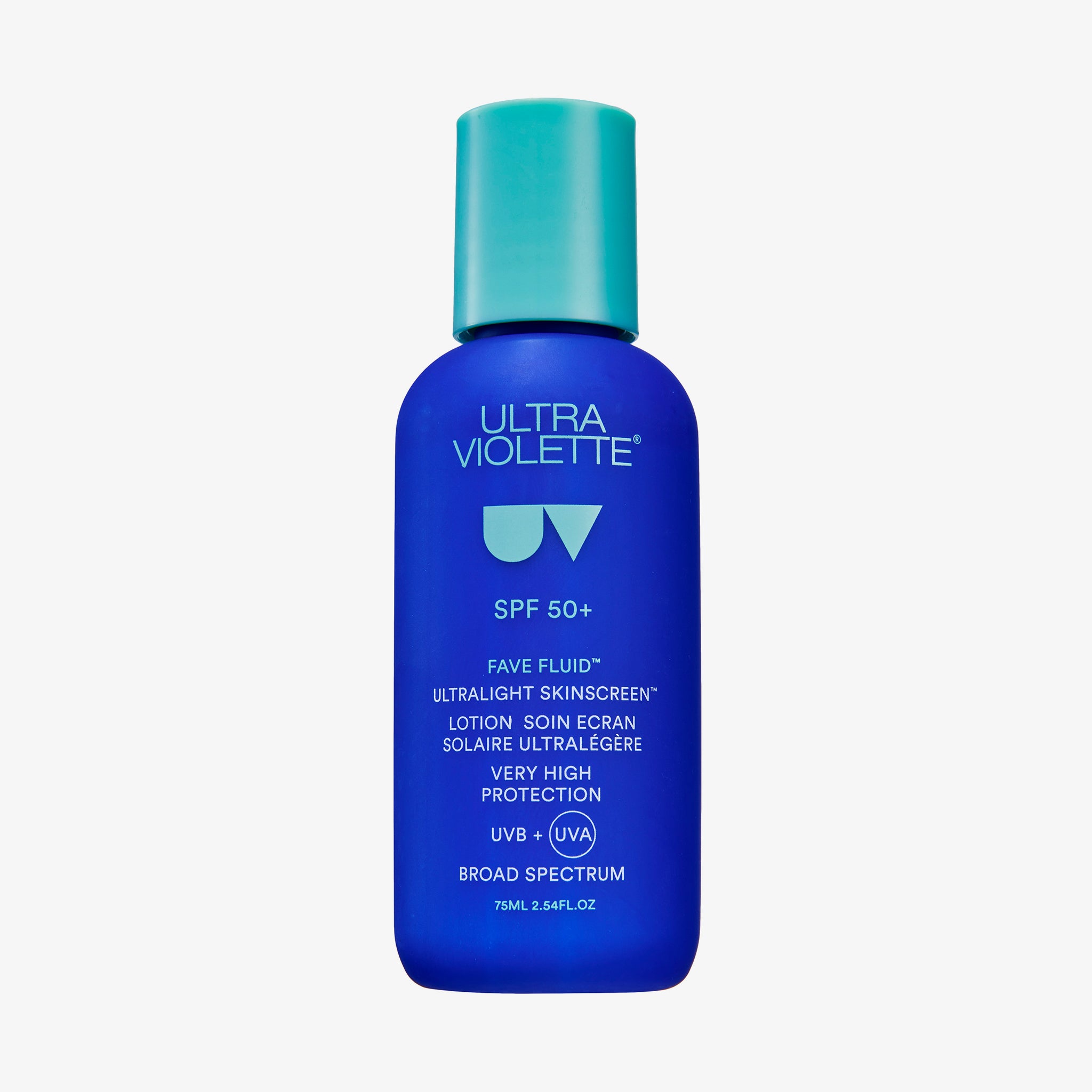 Ultra Violette Fave Fluid SPF50+ Lightweight Fragrance-Free Skinscreen (75ml)