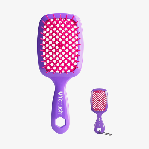 Unbrush and Super Mini Set Neon Purple