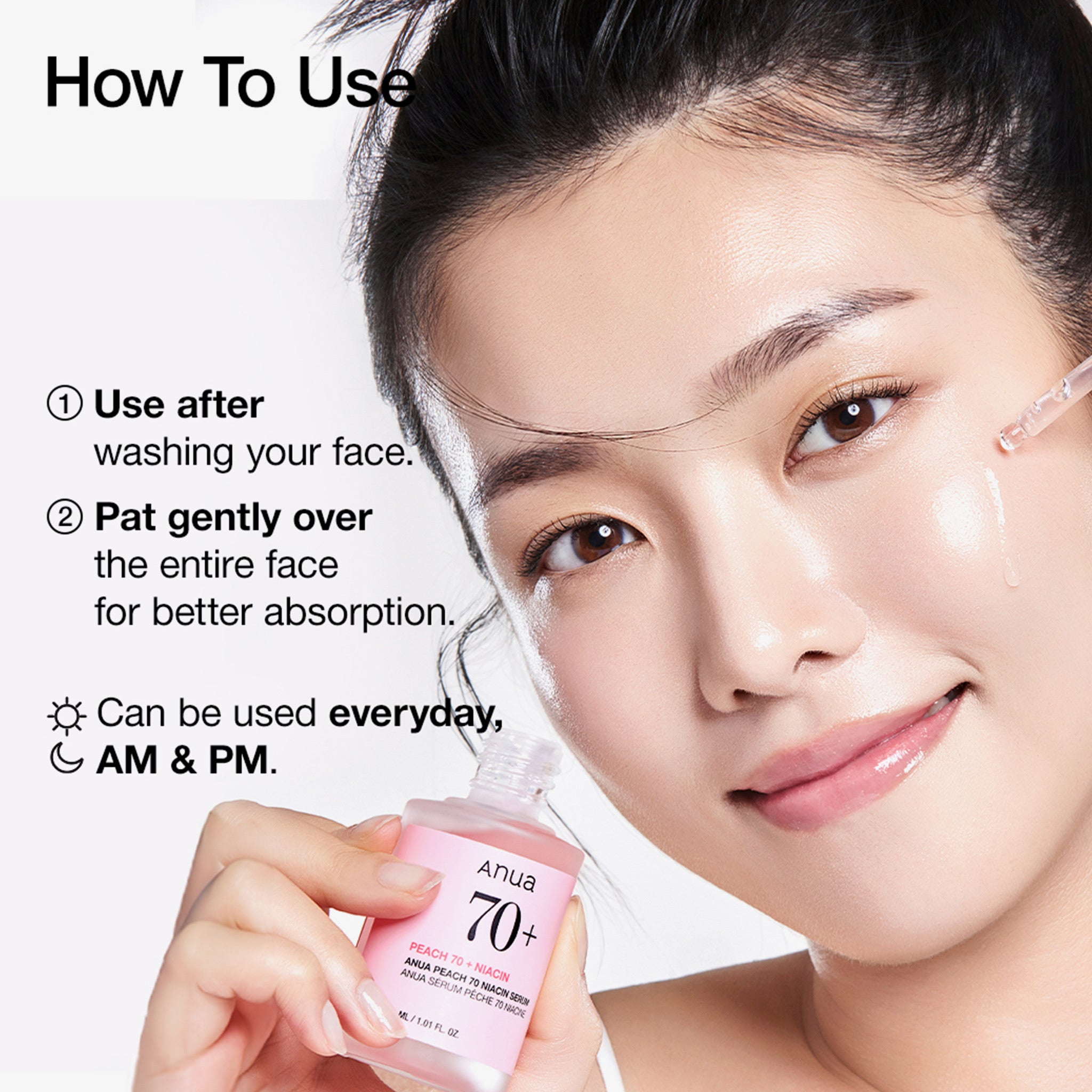 Peach 70% Niacinamide Serum ANUA | PURISH