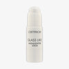 Abgebildet ist ein Catrice Cosmetics Glass Like Highlighter Stick 010 in Weiß, bei dem die Kappe abgenommen wurde und das Produkt im Inneren zum Vorschein kommt.