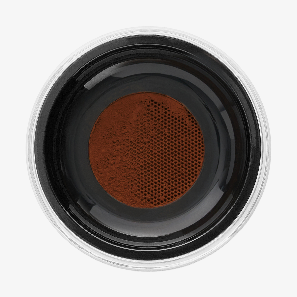 Draufsicht auf Danessa Myricks Beauty Evolution Powder in der Nuance #5, bereit zum Auftragen.