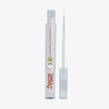 Geöffneter Adventure Time Liquid Eyeliner in der Farbe Ice King (Opal mit Glitzer) und Abbildung des Eiskönigs auf der Flasche.