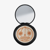 „Open Over The Garden Wall“ – „Pottsfield Pressed Highlighter“ von Lethal Cosmetics, mit einem Puder mit geprägter Kürbiskopf-Motiv und einem Spiegel.