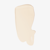 Ein glattes, hellbeiges Farbmuster der Foundation „Ctrl+ SKIN“ von LH Cosmetics auf weißem Hintergrund.