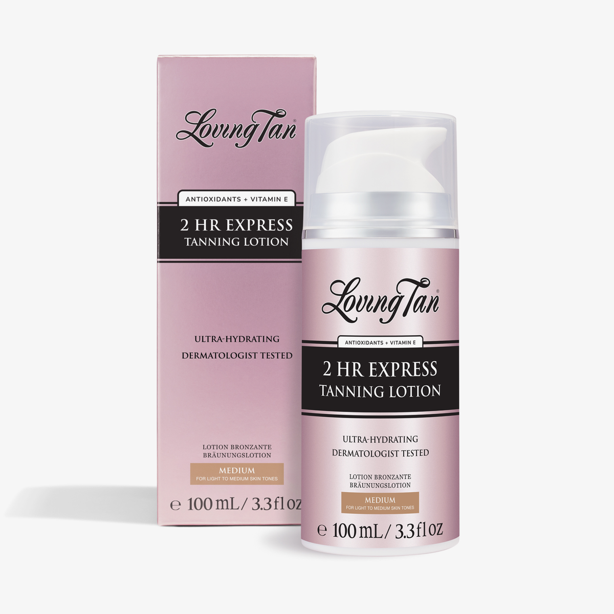 2 HR Express Tanning Lotion MEdiium | Loving Tan