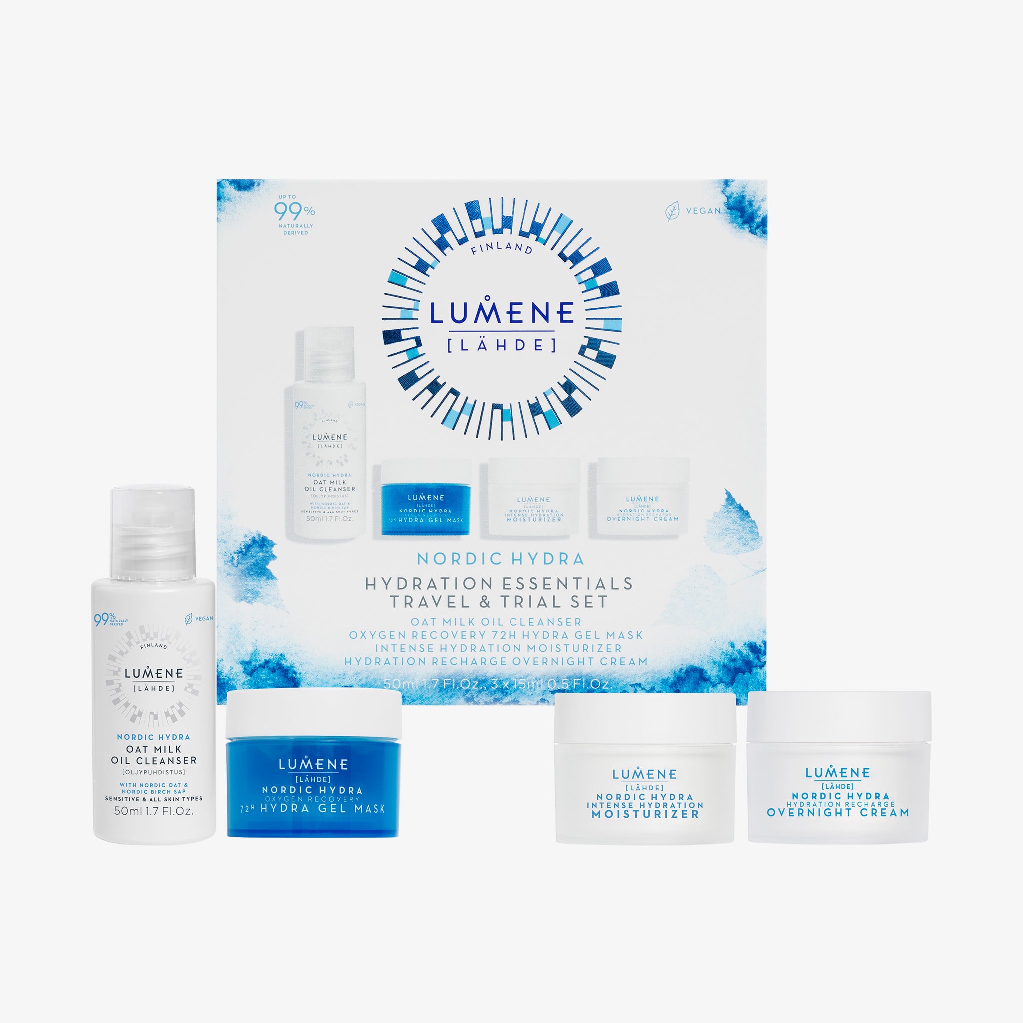 Lumene NORDIC HYDRA [LAHDE] Travel & Trial Set (95ml)