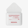 Mediheal Phyto-Enzyme Clear Peeling Pad in einem weißen Behälter, aus dem ein strukturiertes Pad teilweise herausgezogen ist.