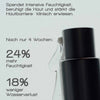 Auf der Flasche des More Moisture Face Serum von MERME steht: 24% mehr Feuchtigkeit und 18% weniger Wasserverlust nach 4 Wochen.
