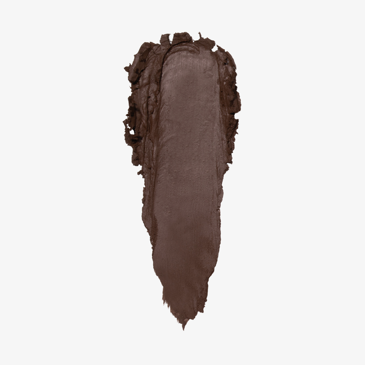 Dunkelbrauner Swatch des Mesauda Drawmatic Shadow in der Farbe 107 Sculpt, cremig mit sattem, mattem Finish.