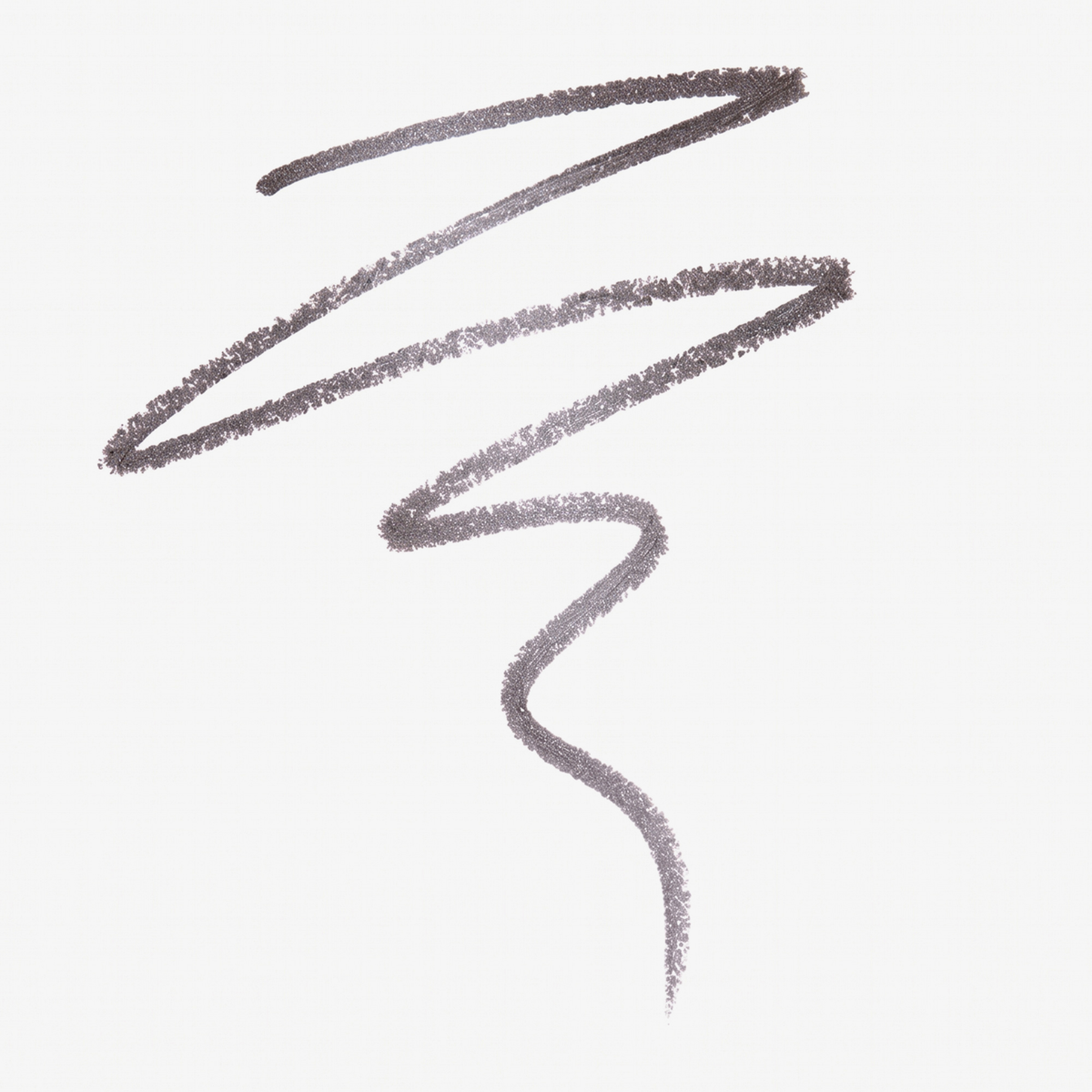 Grauer Farbstreifen des Cupid's Arrow Micro Ash von NABLA Cosmetics auf weißem Hintergrund.