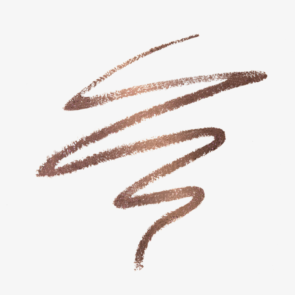 Bronzefarbener Farbstreifen des Cupid's Arrow Micro Caffeine von NABLA Cosmetics auf weißem Hintergrund.