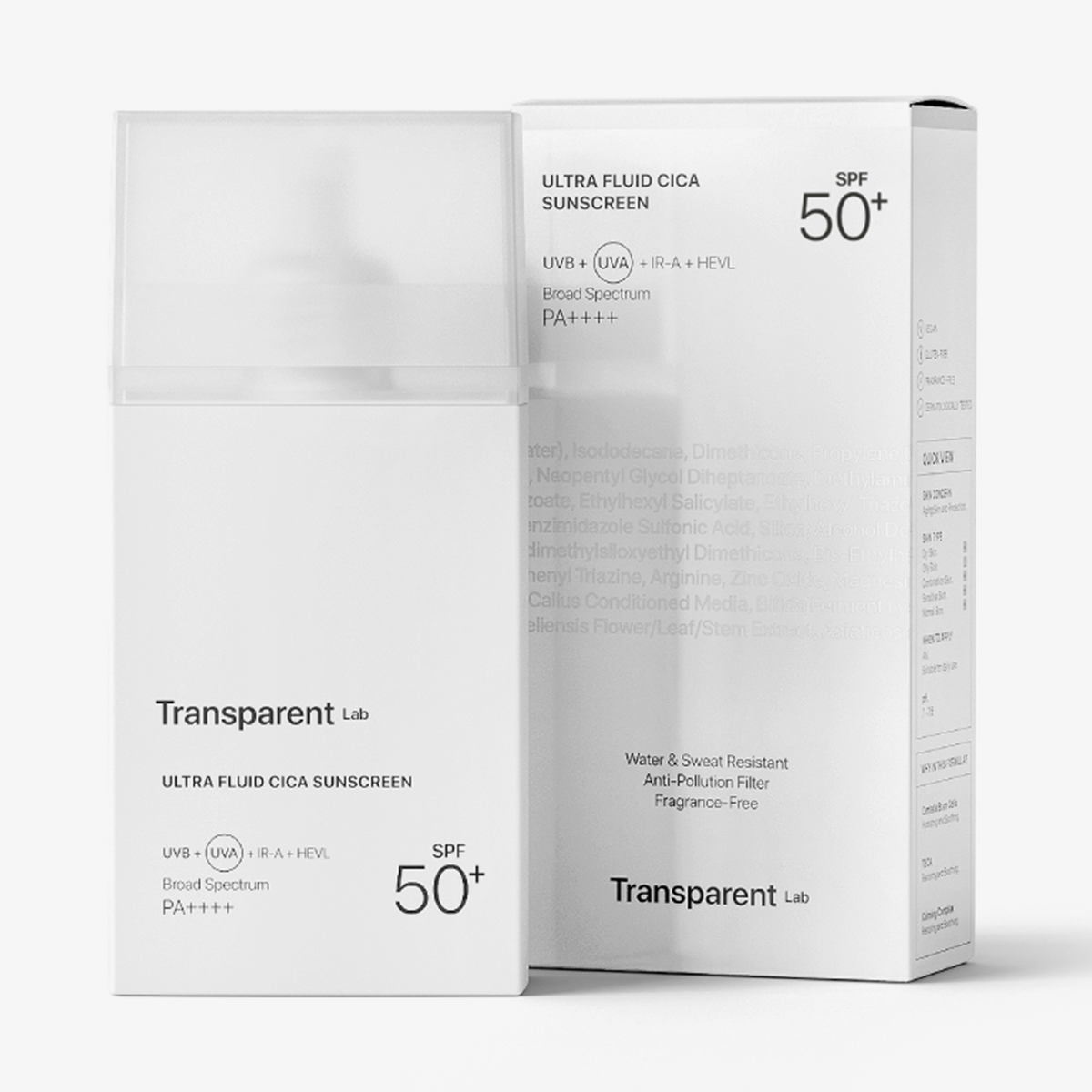Weiße Flasche und Verpackung des „Transparent Lab PHA Soft Peeling Cleanser Mini“, mit dezentem schwarzem Text auf weißem Hintergrund.