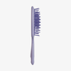 Die UNbrush Detangeling Hair Brush in Lavendel mit Borsten ist von der Seite auf weißem Hintergrund abgebildet.