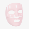 XLASH Collagen Hydrogel Hyal-Maske: glänzende, hellrosa Gesichtsmaske mit Aussparungen, abgebildet auf weißem Hintergrund.