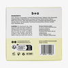 Rückseite der Verpackung der Pore Control Mini Masks + Toner Pads mit Angaben zu den Inhaltsstoffen, Sicherheitshinweisen, Recycling-Symbolen und einem Barcode.