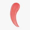 Ein glänzender rosa Farbstreifen des „Beauty Glosswork 4D Ultra Shine Plumping Gloss“ von Danessa Myricks auf weißem Hintergrund.
