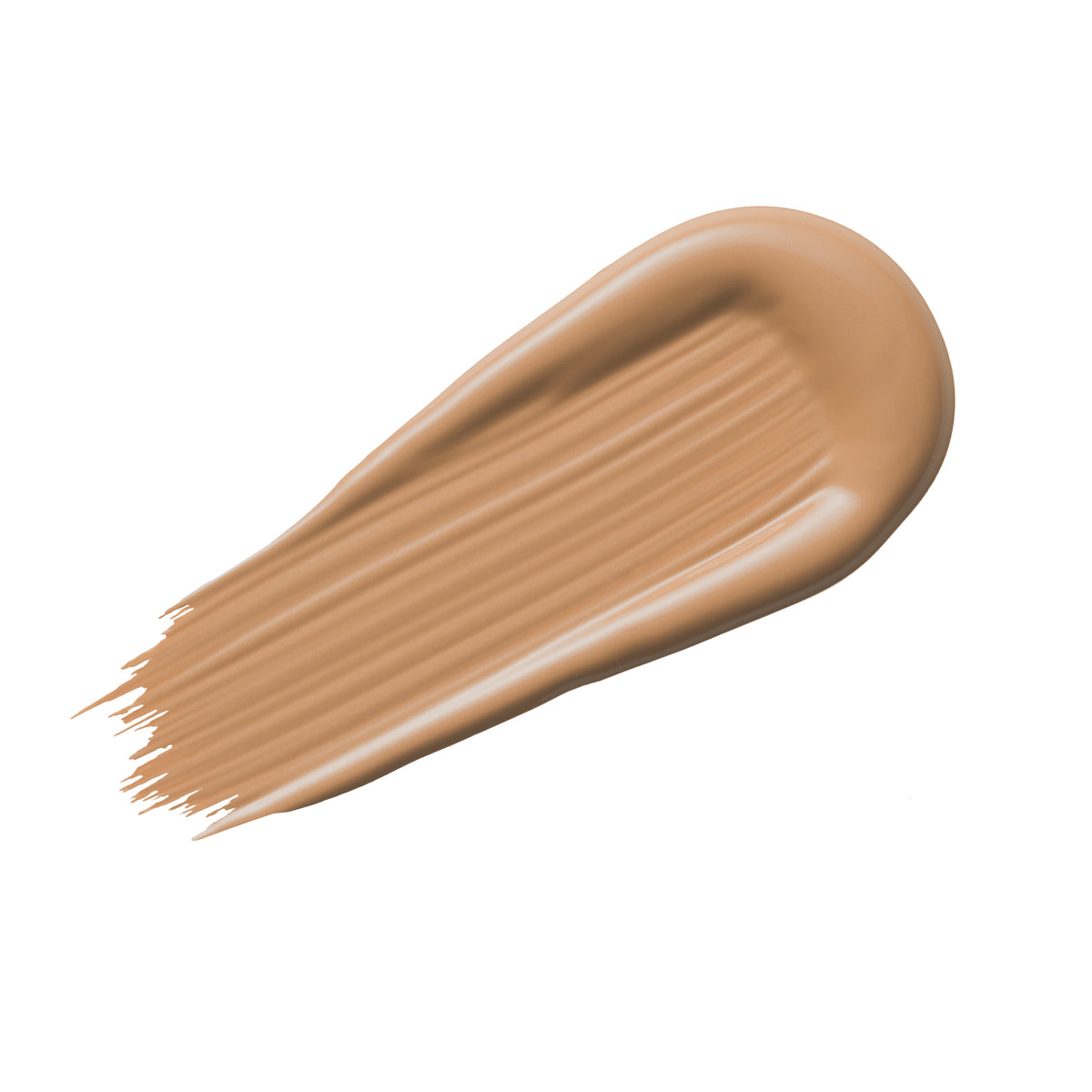 Beige Farbstreifen des Yummy Skin Serum Tint in der Shade 6.5 auf weißem Hintergrund.