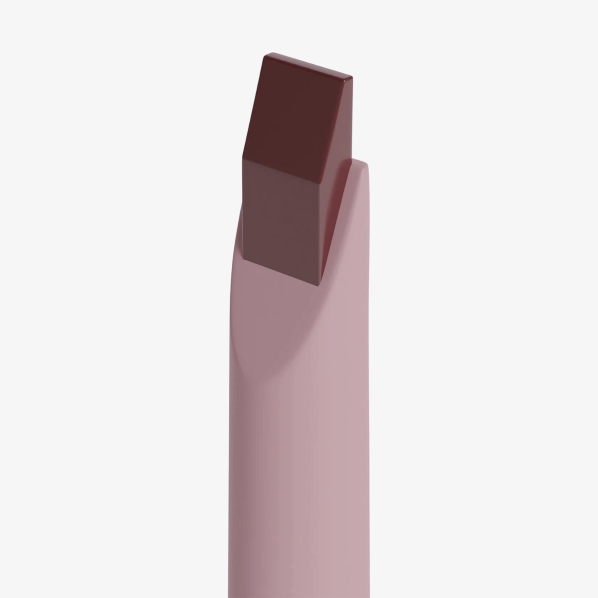 Der Dominique Cosmetics Lip Frame Pencil in der Farbe Berry Sweet mit abgewinkelter, quadratischer Spitze steht auf weißem Hintergrund.