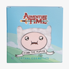 Blau-grüne Verpackung des Adventure Time Finn the Human Head Band mit Abbildung von Finn The Human und durchscheinendem weißem Haarband.