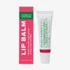 Mario Badescu Granatapfel und Guave Lippenbalsam Tube neben seiner rosa und grünen Box auf einem weißen Hintergrund.