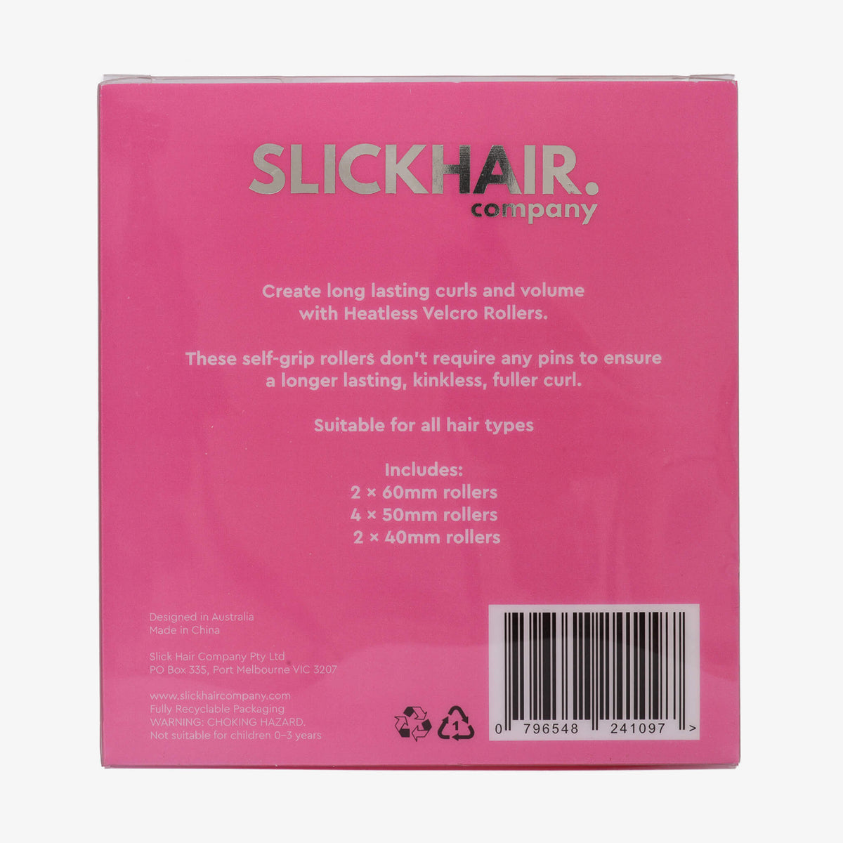Heatless Velcro Hair Rollers (8 Pack)