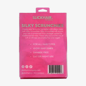 Skinny Silky Scrunchies Set (6 Pack)