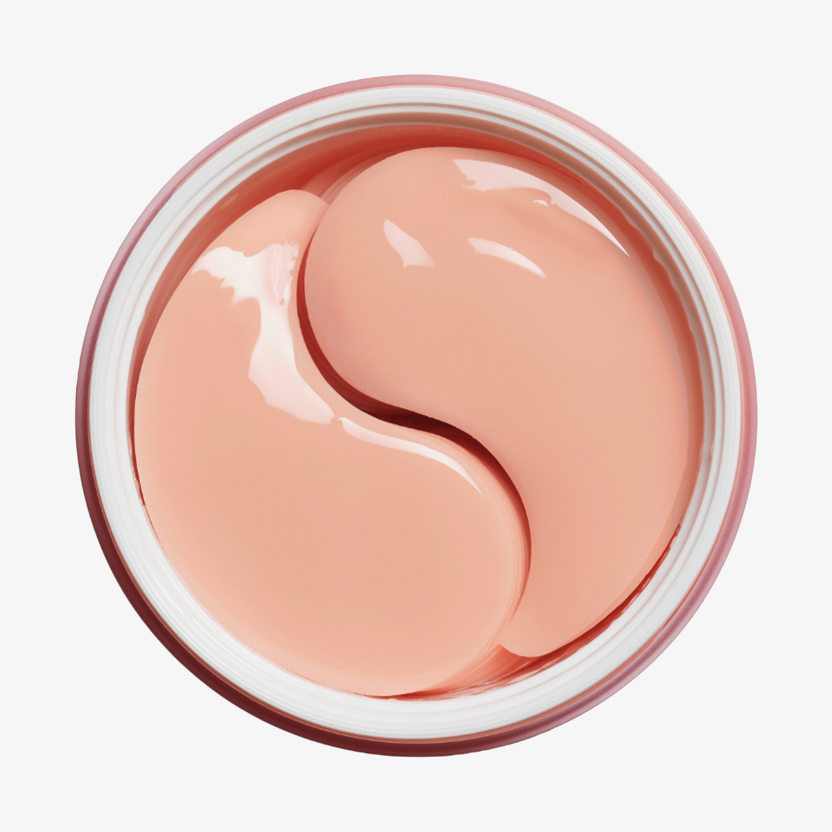 Auf dem Etikett eines geöffneten Tiegels mit „XLASH Awakening Eye Gels“ sind zwei hellrosa, halbmondförmige Hydrogel-Pflaster auf weißem Hintergrund abgebildet.