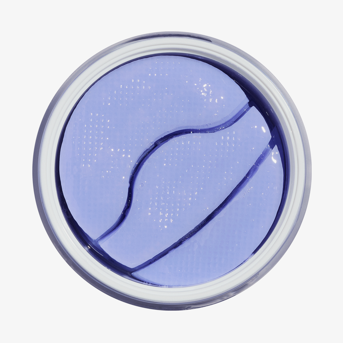 Zwei hellviolette Longevity Multi-Zone-Gele in einem runden, offenen Behälter.
