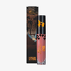 Eine Tube „Over The Garden Wall – Adelaide’s Scissors Velvet Liquid Lipstick“ von Lethal Cosmetics mit Verpackung, Vogelmotiv und herbstlichen Motiven.