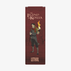 Ein animierter Mann, der eine Flamme in der Hand hält, steht auf einem kastanienbraunen Banner von „Lethal Cosmetics“ für „The Legend of Korra – Embered Lip Plumping Oil“.