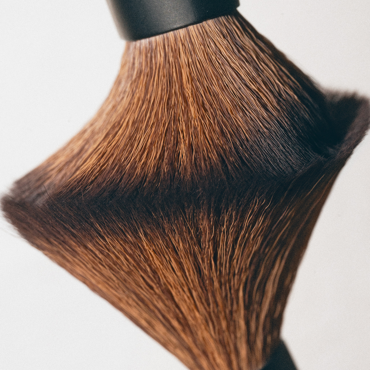 Nahaufnahme der Pinsel aus dem „On the go“-Pinselset von LH Cosmetics, deren weiche Borsten sich vor einem weißen Hintergrund abheben.