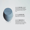 Der Blended-up Pro Tapered Sponge von NABLA Cosmetics verfügt über flache, abgerundete und spitz zulaufende Seiten für einen vielseitigen Make-up-Auftrag.